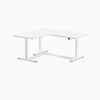 Desky L-Shape Curved Laminate Sit Stand Desk image 100