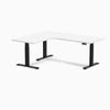 Desky L-Shape Curved Laminate Sit Stand Desk image 102