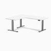 Desky L-Shape Curved Laminate Sit Stand Desk image 103
