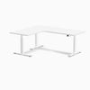 Desky L-Shape Curved Laminate Sit Stand Desk image 98