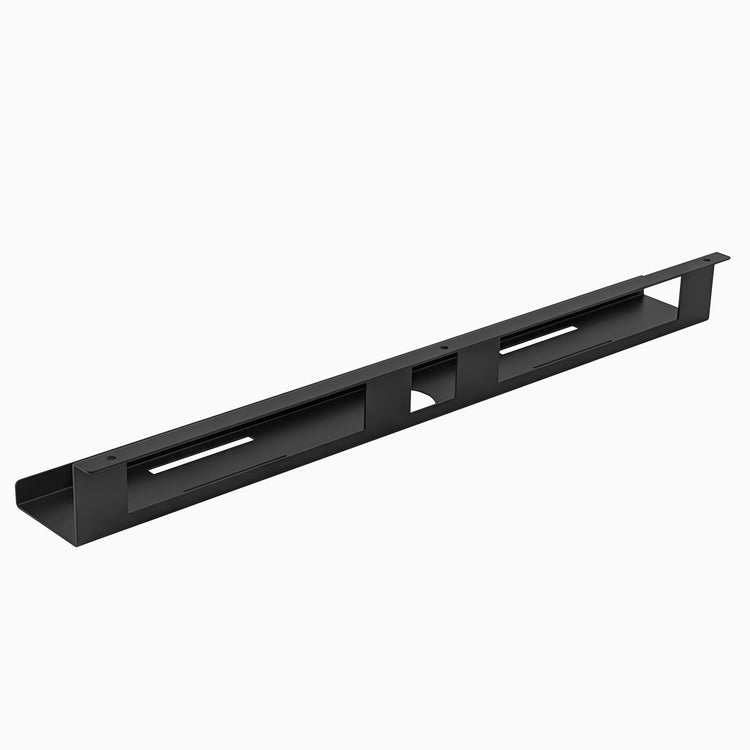 Desky mini cable and power tray in black no power