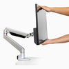 Ergonomic single monitor arm heavy duty capacity