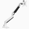 White single monitor arm