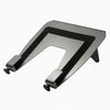 Space gray laptop mount monitor arm attachable
