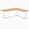 Desky Zero Rubberwood L-Shape Office Desk image 45