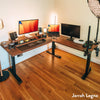 Desky L-Shape Laminate Sit Stand Desk image 5