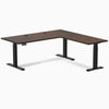 Desky Rubberwood L-Shape Sit Stand Desk image 67