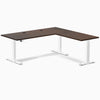 Desky Rubberwood L-Shape Sit Stand Desk image 65