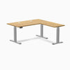 Desky Rubberwood L-Shape Sit Stand Desk image 44