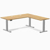 Desky Rubberwood L-Shape Sit Stand Desk image 48