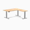 Desky Rubberwood L-Shape Sit Stand Desk image 68