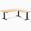 Desky Rubberwood L-Shape Sit Stand Desk image 75