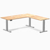Desky Rubberwood L-Shape Sit Stand Desk image 72