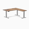 Desky Hardwood L-Shape Sit Stand Desk image 127