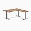 Desky Hardwood L-Shape Sit Stand Desk image 129