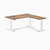 Desky Hardwood L-Shape Sit Stand Desk image 128