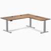 Desky Hardwood L-Shape Sit Stand Desk image 131
