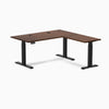 Desky Rubberwood L-Shape Sit Stand Desk image 55