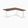 Desky Rubberwood L-Shape Sit Stand Desk image 53
