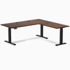 Desky Rubberwood L-Shape Sit Stand Desk image 59