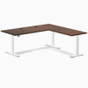 Desky Rubberwood L-Shape Sit Stand Desk image 57