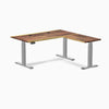 Desky Hardwood L-Shape Sit Stand Desk image 95