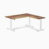 Desky Hardwood L-Shape Sit Stand Desk image 96