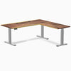 Desky Hardwood L-Shape Sit Stand Desk image 99