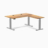 Desky Hardwood L-Shape Sit Stand Desk image 79