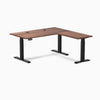 Desky Hardwood L-Shape Sit Stand Desk image 106