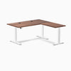 Desky Hardwood L-Shape Sit Stand Desk image 104