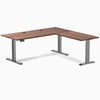 Desky Hardwood L-Shape Sit Stand Desk image 109