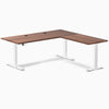 Desky Hardwood L-Shape Sit Stand Desk image 108