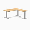 Desky Hardwood L-Shape Sit Stand Desk image 119