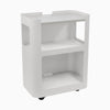 White open mobile pedestal with white shelf - Desky