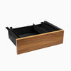prime oak melamine drawer in black frame
