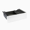 white melamine minimal drawer in black frame