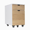 Hardwood white ash white minimal filing cabinet