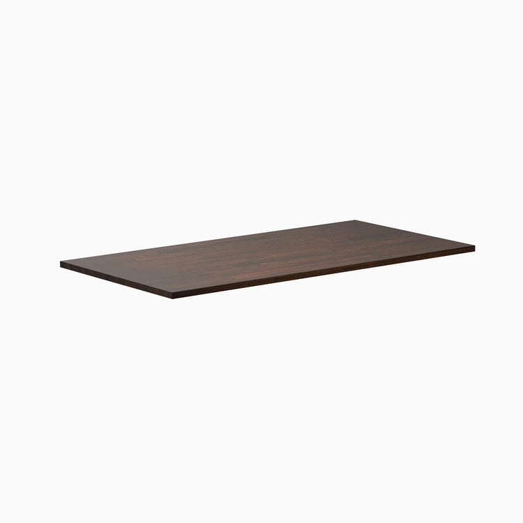Rubberwood dark walnut desktop - Desky