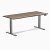 Dual motor standing desk hardwood natural walnut - Desky