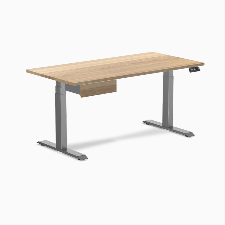 Desky Dual Hardwood Standing Desk With Drawer-Desky®