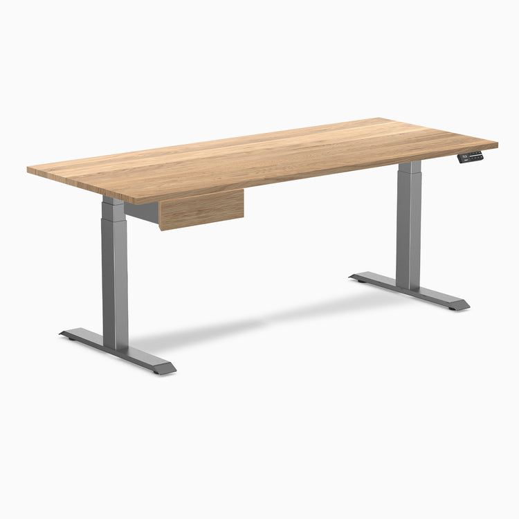 Desky Dual Hardwood Standing Desk With Drawer-Desky®