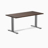 Zero rubberwood dark walnut fixed desk - Desky