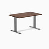 Zero rubberwood red walnut fixed desk - Desky