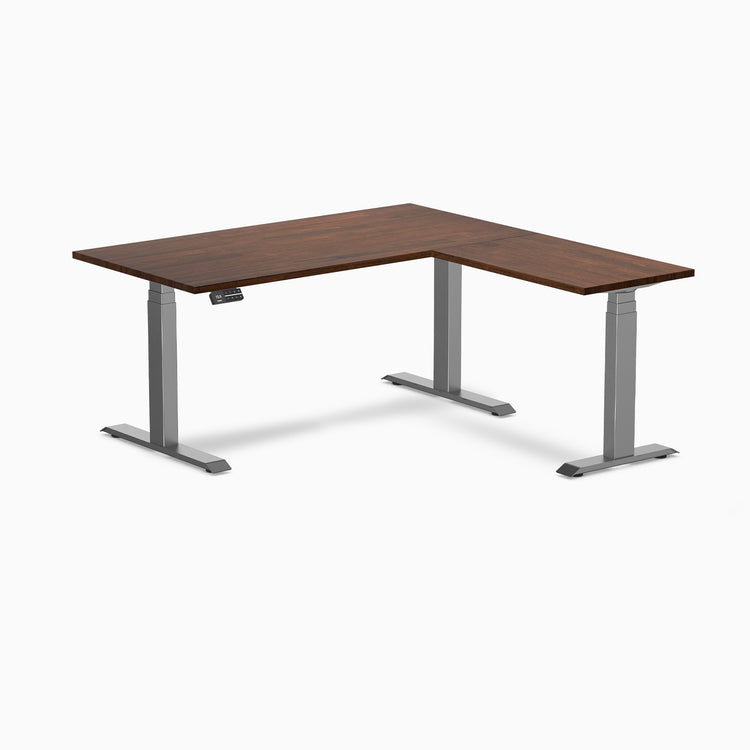 Desky Rubberwood L-Shape Sit Stand Desk-Desky®