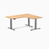 Desky L-Shape Curved Laminate Sit Stand Desk image 83