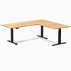 Desky L-Shape Curved Laminate Sit Stand Desk image 90