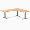 Desky L-Shape Curved Laminate Sit Stand Desk image 86
