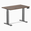 Desky Dual Mini Sit Stand Desk - jarrah legno 1000mm space grey frame