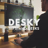 Desky Softwood L-Shape Sit Stand Desk image 2
